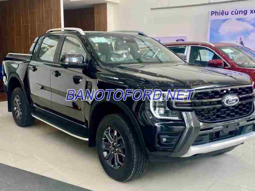 Bán xe Ford Ranger Wildtrak 2.0L 4x4 AT đời 2024, màu Đen, giá cạnh tranh