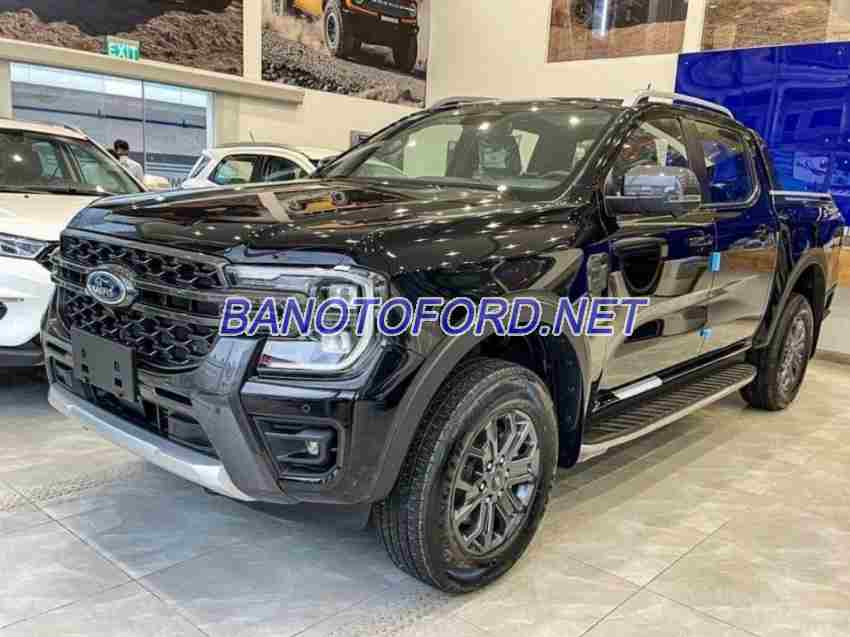 Bán xe Ford Ranger Wildtrak 2.0L 4x4 AT đời 2024, màu Đen, giá cạnh tranh