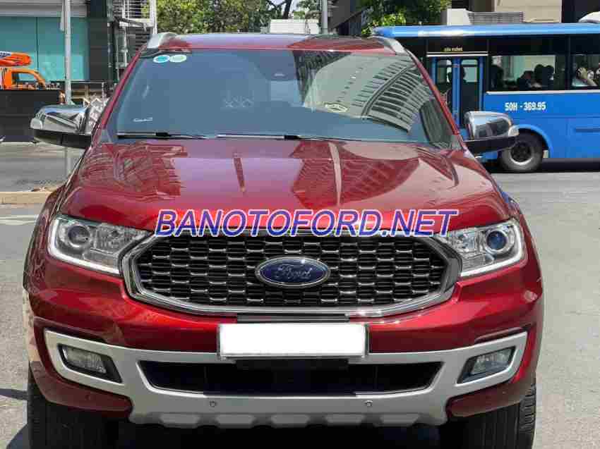 Cần bán gấp Ford Everest Titanium 2.0L 4x4 AT đời 2018, màu Đỏ