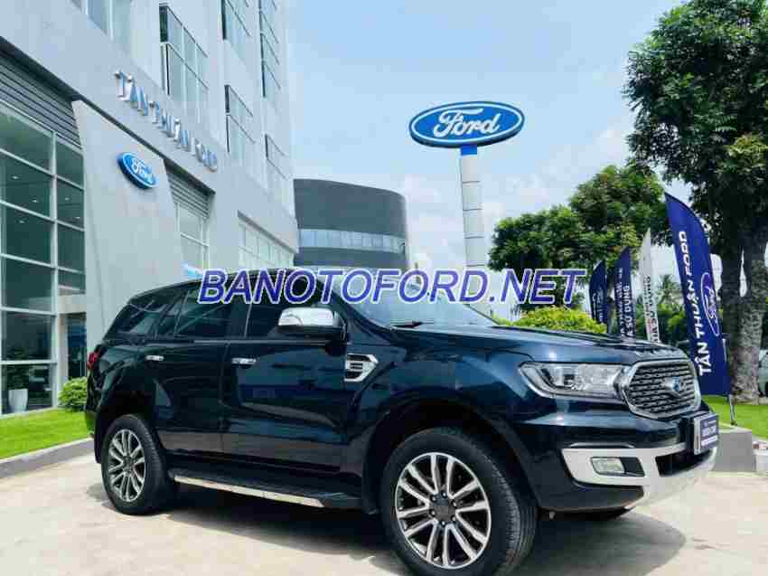 Cần bán gấp xe Ford Everest Titanium 2.0L 4x4 AT 2022 màu Xanh